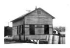Another view of the P&WV Bridgeville Freight Station located at the gated grade crossing, just off Rt. 50. (499kb)