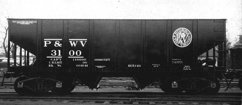 The railroads hopper fleet was constantly being rebuilt.  Many of these channel side hoppers returned to the shop numerous times before being finally retired.  The rebuilding/repair work was done in the Rook shops on an As Needed basis.  Standards for lettering and the placement of the reporting marks varied.